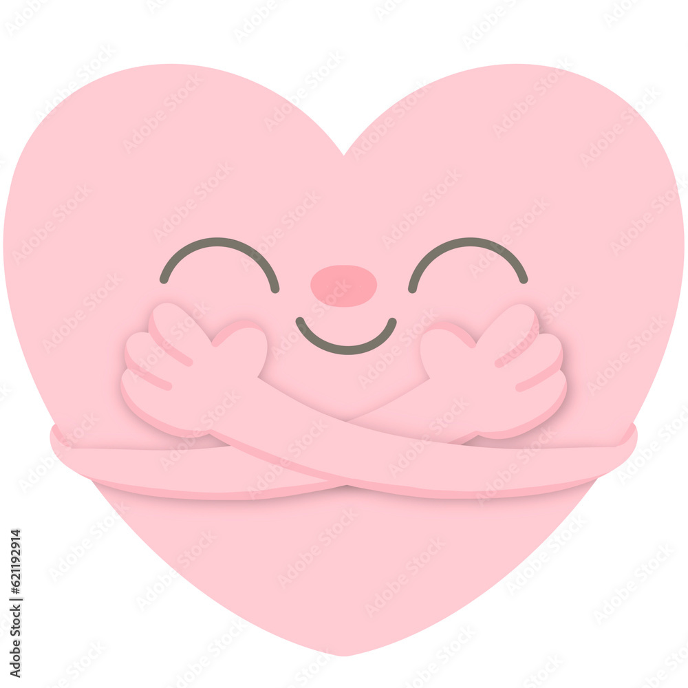 pink heart hugging yourself pink heart hugging yourself