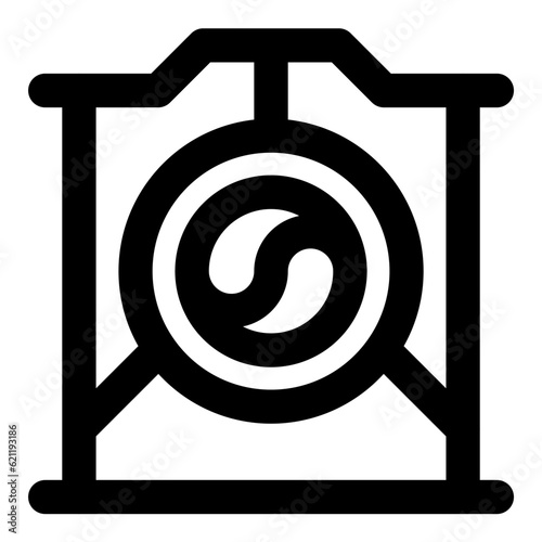 gong icon vector illustration asset