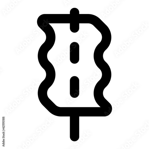 fish cake icon vector illustration asset
