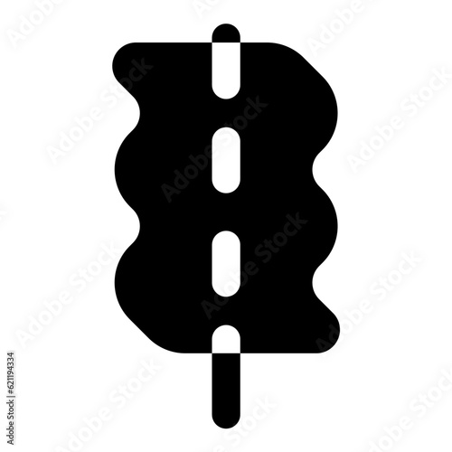 fish cake icon vector illustration asset