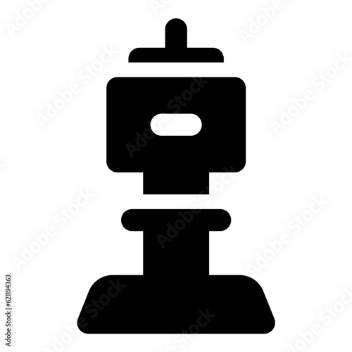Photography seoul tower icon vector illustration asset