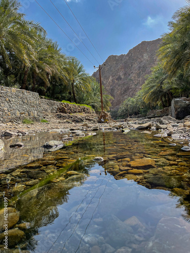 a arabian wadi view from ghadef, khor fakkan uae