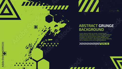 Abstract grunge background vector, brush painted wallpaper, template design modern banner with copy space