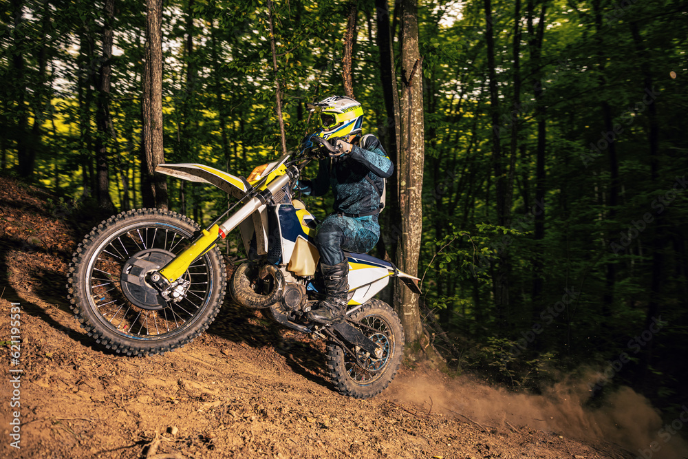 Motorcyclist on a sport motorcycle Motorcyclist on a sport motorcycle