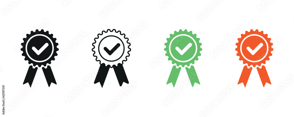 Approved or certified medal icon Approved or certified medal icon