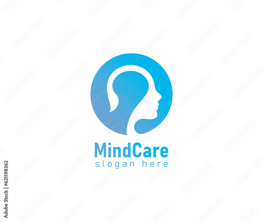 Mind Care logo template, Head therapy logo Mind Care logo template, Head therapy logo