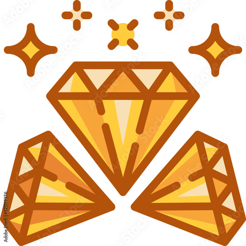 diamond two tone icon