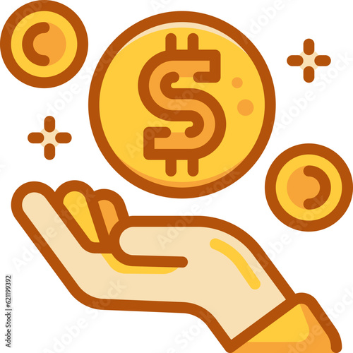 money two tone icon