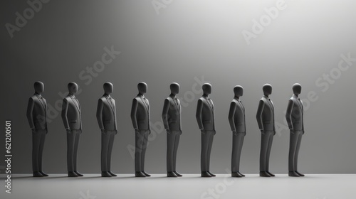 Business Leadership Concept, Teamwork Together Collaboration, Human Resources Management. Generative Ai