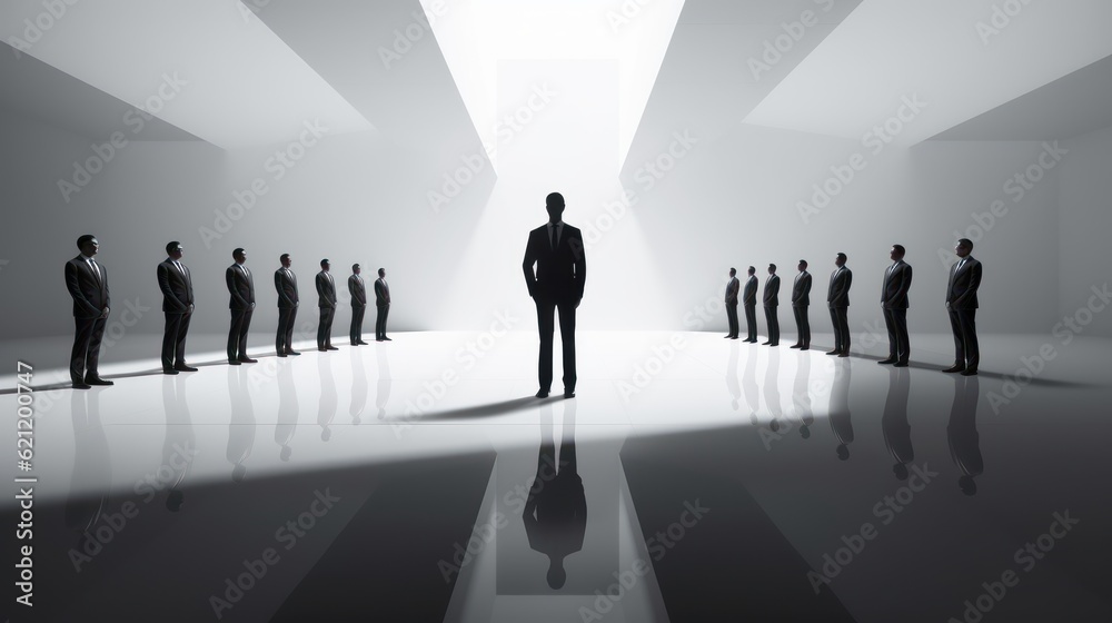 Business Leadership Concept, Teamwork Together Collaboration, Human Resources Management. Generative Ai Business Leadership Concept, Teamwork Together Collaboration, Human Resources Management. Generative Ai