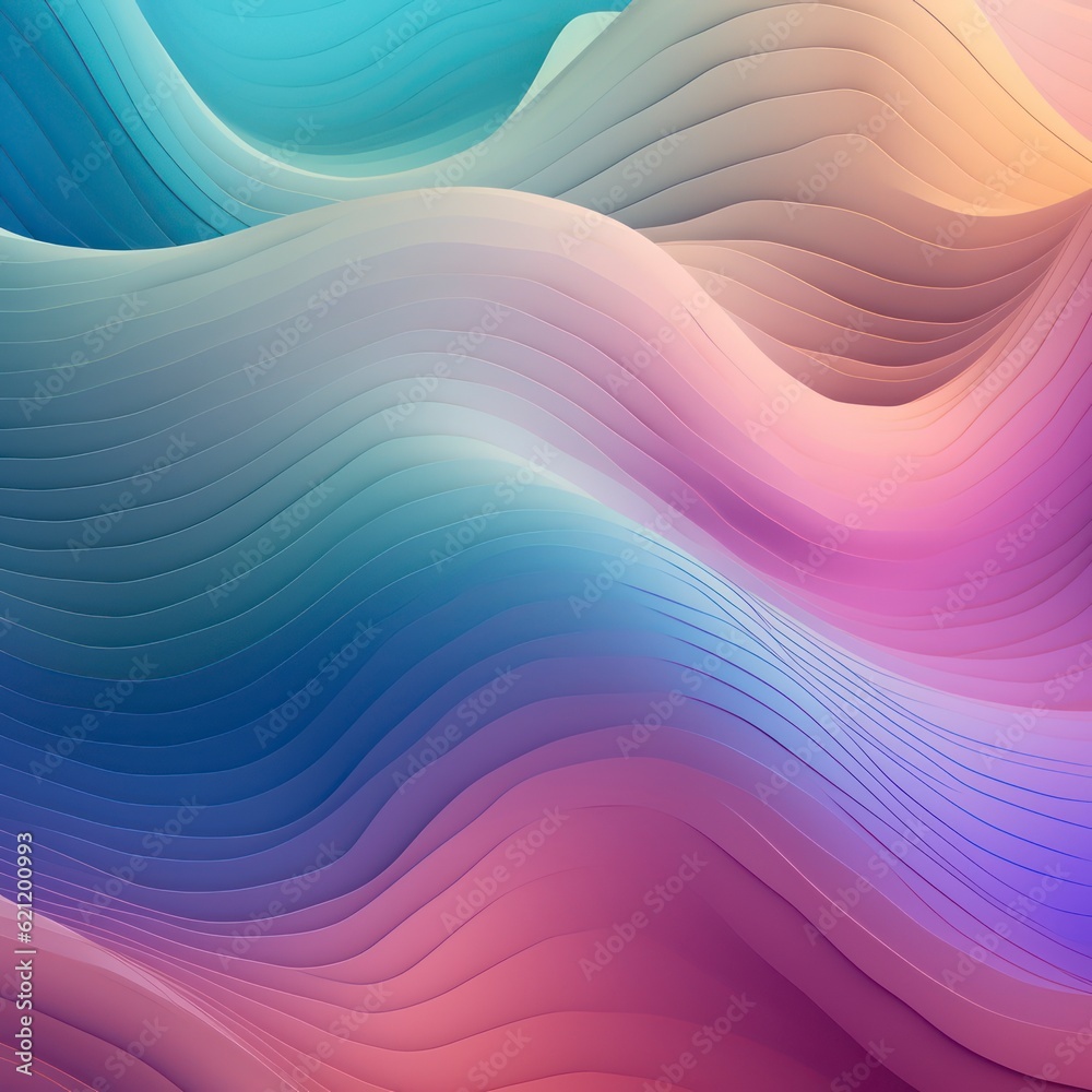 Beautiful pastel wavy gradient smooth background. Generative AI Beautiful pastel wavy gradient smooth background. Generative AI