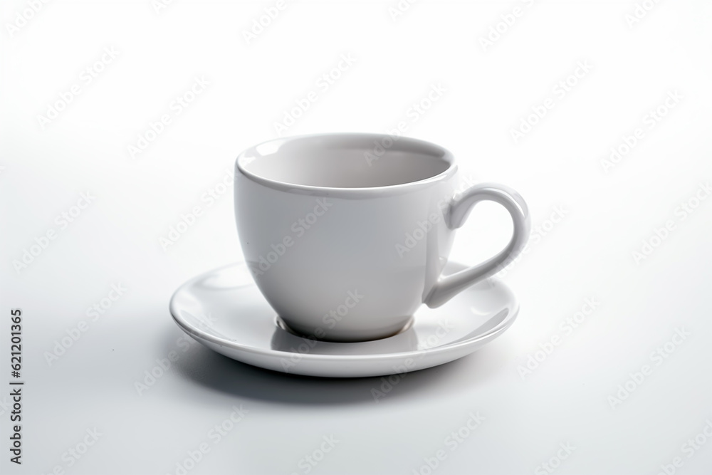 tea cup on isolated white background, generative ai tea cup on isolated white background, generative ai