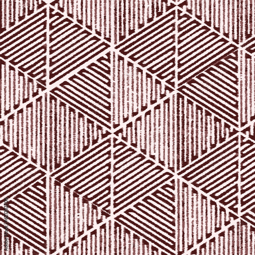 Abstract modern 
hand drawn geometric line, stripe triangles seamless pattern design for for scarf, rug, clothing, duvet cover, tile, carpet Mosaic  maze 