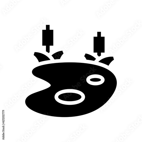 pond glyph icon