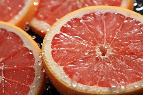 A close-up photograph focusing on a specific juicy fruit variety  capturing its unique shape  color  and texture in revealing its exquisite beauty up close