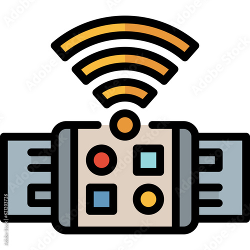 smartwatch filled outline icon
