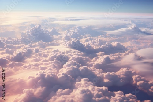 A breathtaking view of a sunrise sky filled with a celestial array of rainbow clouds, illuminating the dawn with a radiant and otherworldly glow