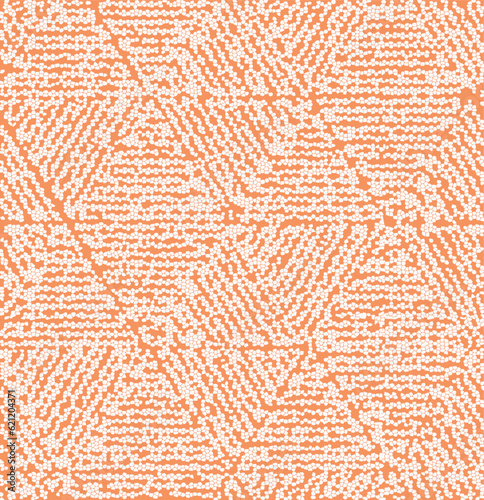 Abstract mosaic apricot crush
hand drawn geometric line, stripe triangles seamless pattern design for for scarf, rug, clothing, duvet cover, tile, carpet Mosaic  maze 