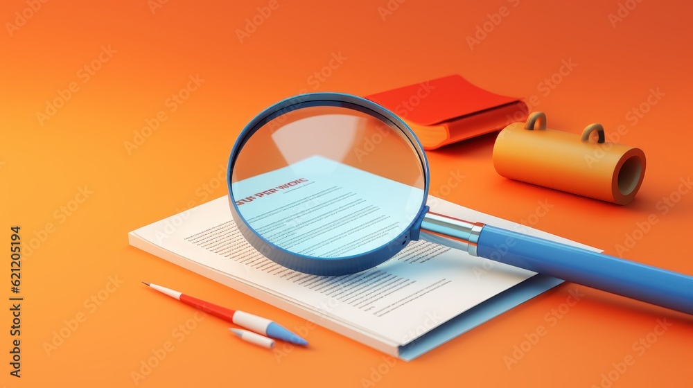 magnifying Glass Searching for a New Job or Employee, We Are Hiring, Job Vancancy Concept. Generative Ai magnifying Glass Searching for a New Job or Employee, We Are Hiring, Job Vancancy Concept. Generative Ai
