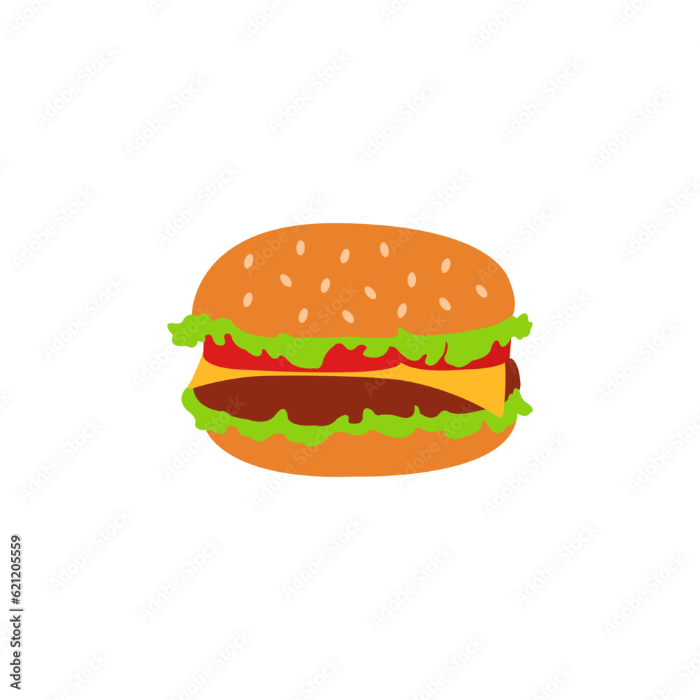 hamburger isolated on white background hamburger isolated on white background