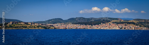Fototapeta Naklejka Na Ścianę i Meble -  View form Lesbos or Lesvos - a Greek island located in the northeastern Aegean Sea