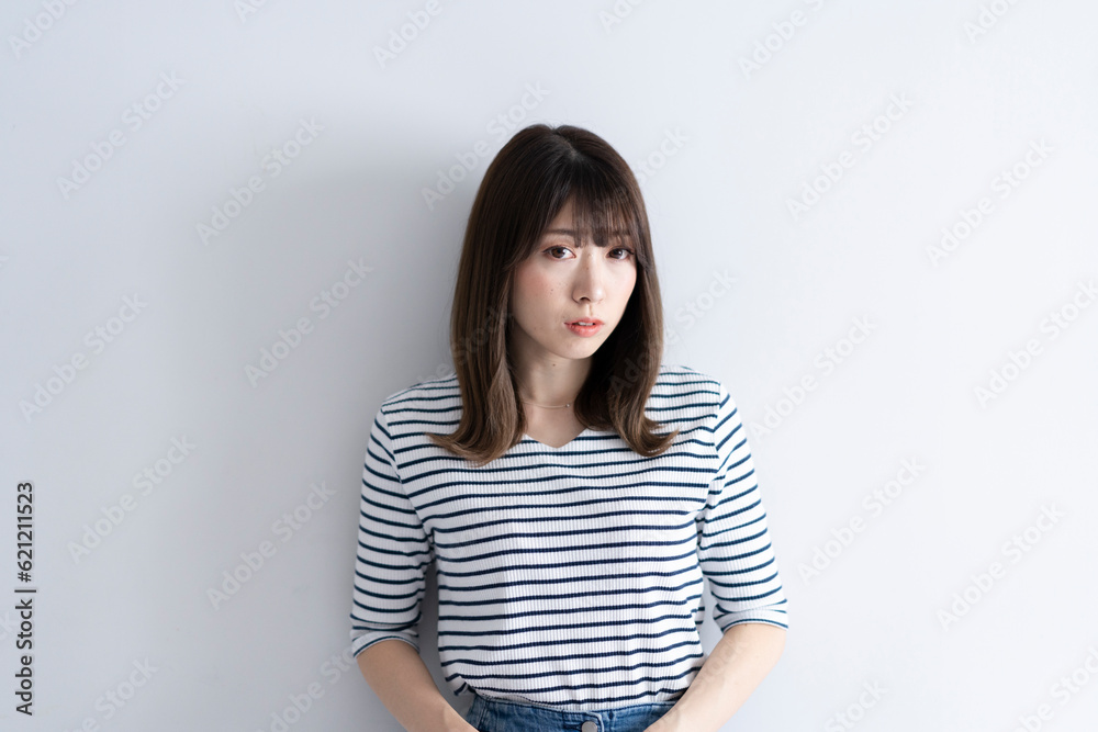 長髪の女性 長髪の女性