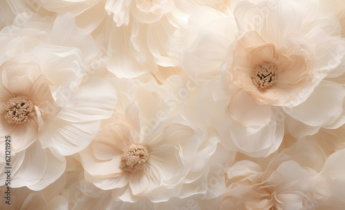 Soft beige flower luxury background © MAJGraphics