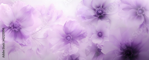 Soft beige flower luxury banner background