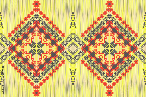 knitted texture with embroidery