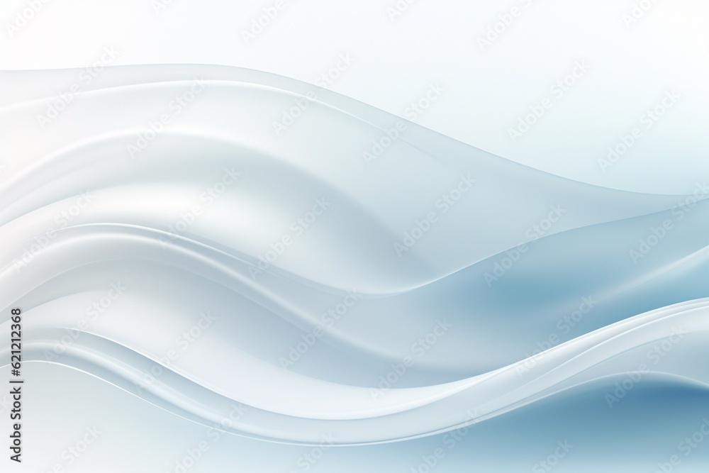Fototapeta premium Serene and Pristine White Abstract Background Created with Generative AI
