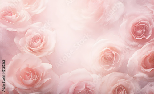 Delicate luxury flower background in pastel colors. Macro pink petals texture  Soft dreamy rose flower textured background