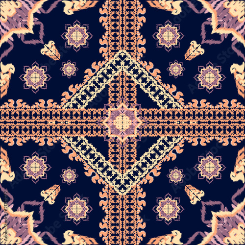 pattern with christmas ornaments