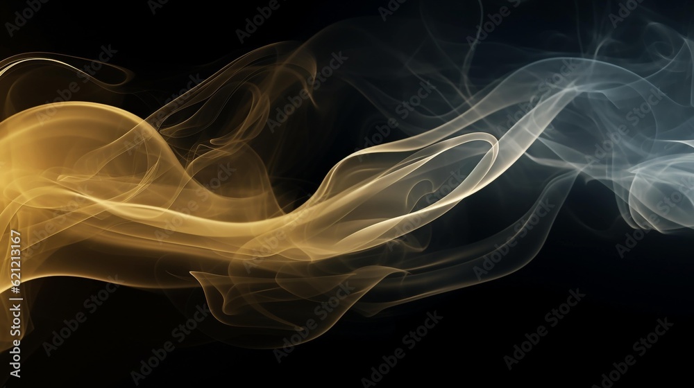abstract a single-line smoke abstract background, AI-Generated