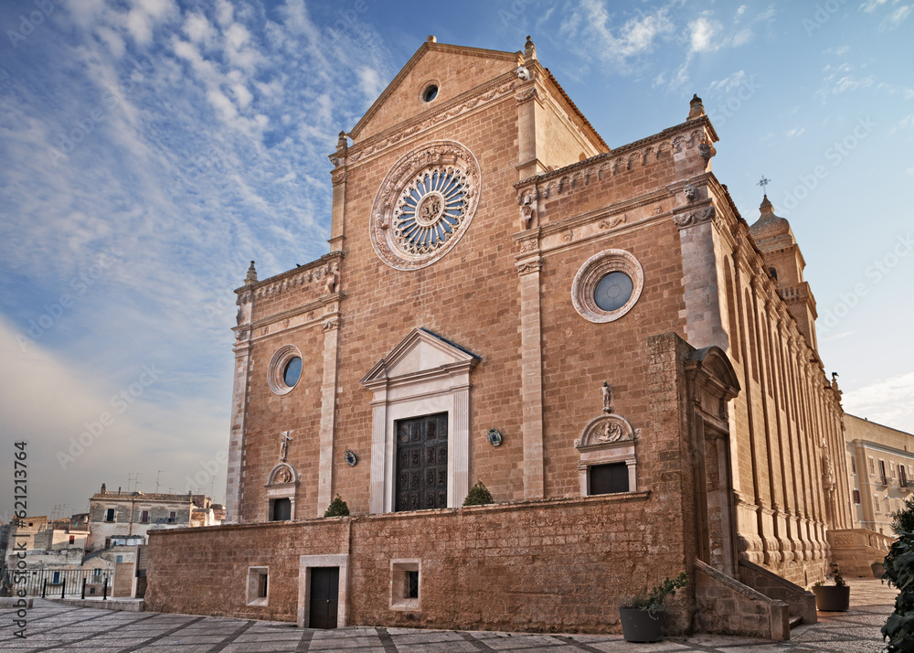 Gravina in Puglia, Bari, Italy: the ancient Santa Maria Assunta cathedral in the downtown of the picturesque Italian town