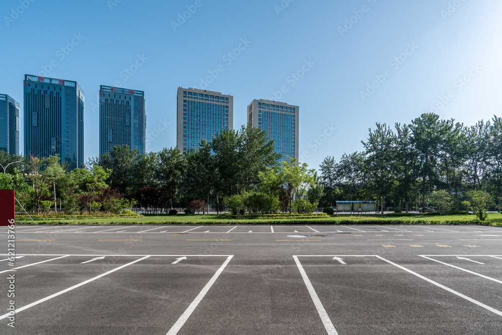 Weifang Shouguang City landscape and parking lot