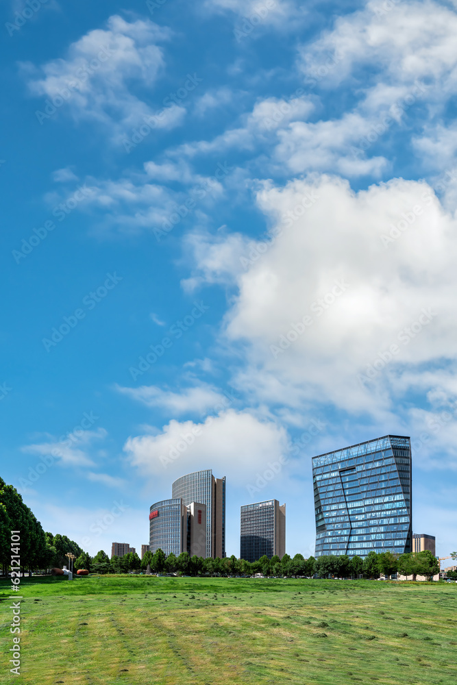 Shouguang CBD modern architectural landscape Shouguang CBD modern architectural landscape