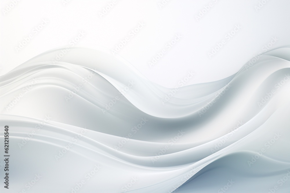 Obraz premium Serene and Pristine White Abstract Background Created with Generative AI