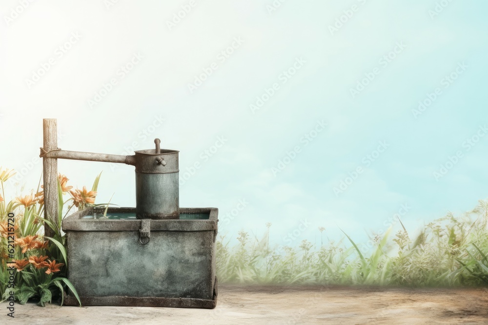 Artesian water well wood style. Generate Ai Artesian water well wood style. Generate Ai