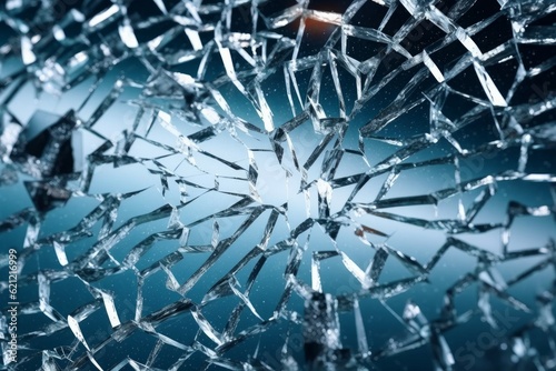 Broken glass accident. Generate Ai