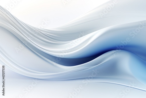 Serene and Pristine White Abstract Background Created with Generative AI