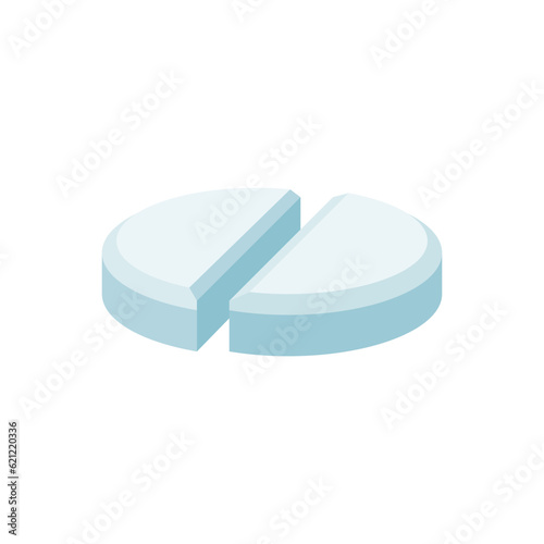 medical pill vector illustration in flat style design