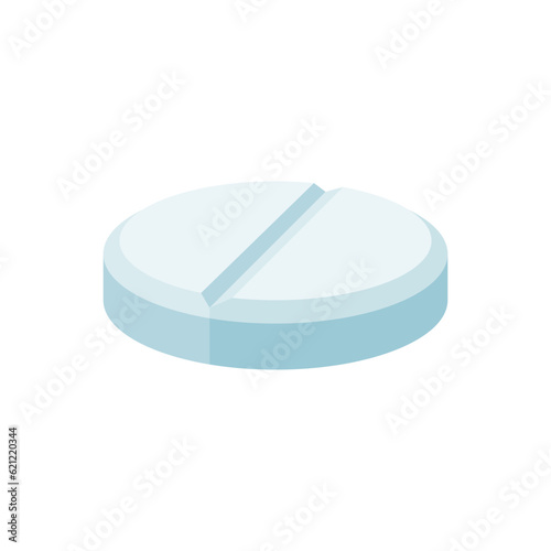 medical pill vector illustration in flat style design