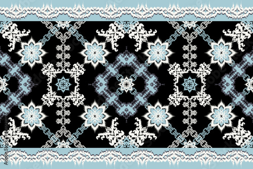 Seamless Asian fabric design used for interior decoration carpet.