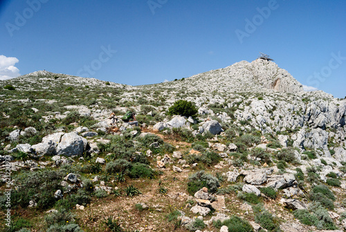 Veduta del gruppo montuoso del Montalbo, sullo sfondo Punta Cupetti photo