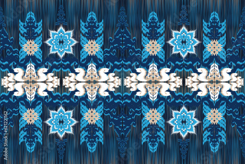 Seamless Asian fabric design used for interior decoration carpet.