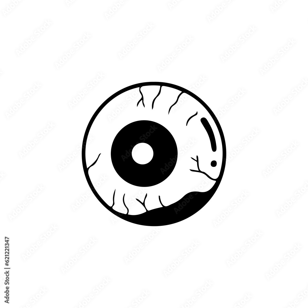 eyeball illustration vector with concept