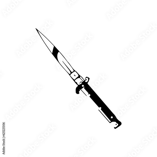 knife illustration vector with concept