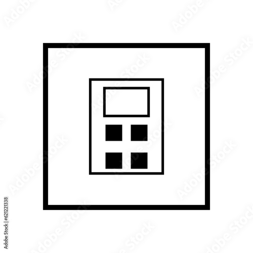 black and white calculator