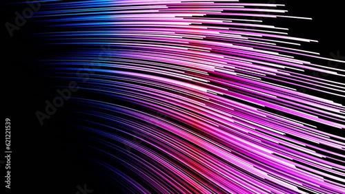 VJ loop background wave with purple and blue lines