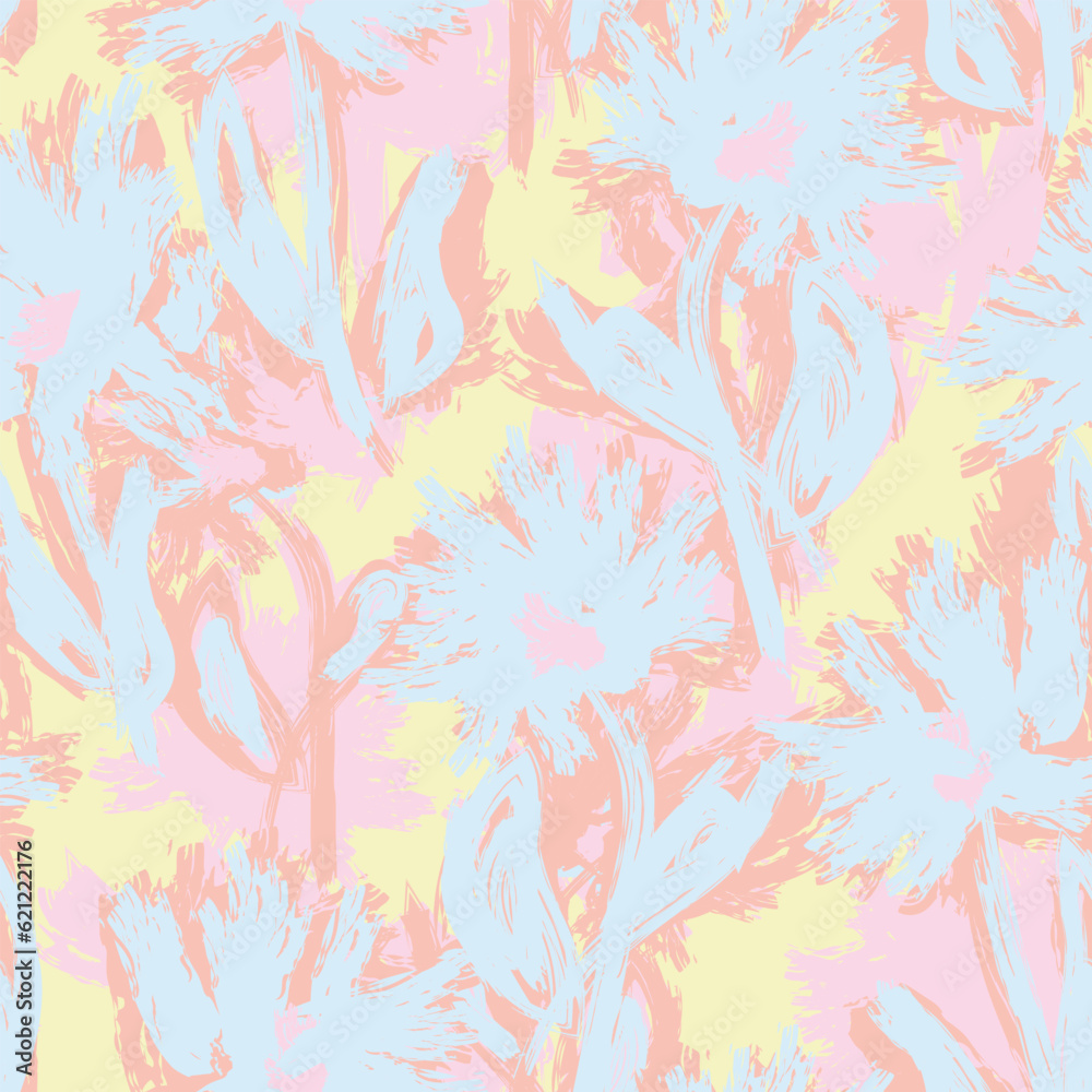 Pastel Abstract Floral Seamless Pattern Design Pastel Abstract Floral Seamless Pattern Design